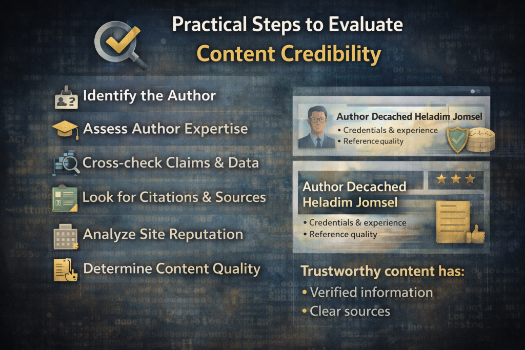 Practical Steps to Evaluate Content Credibility