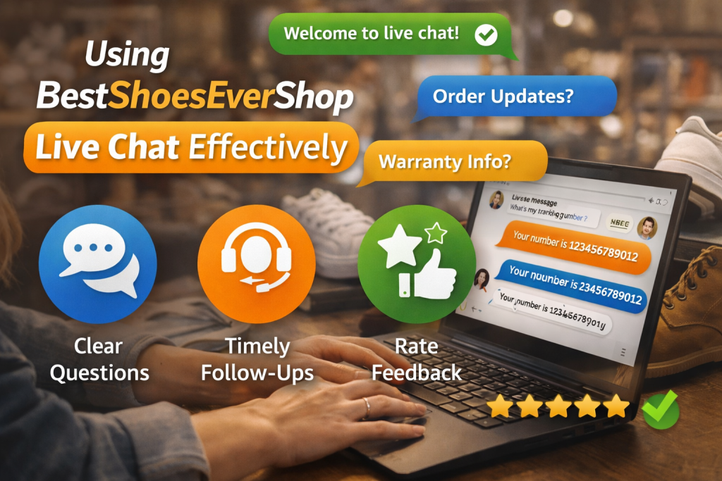Using BestShoesEverShop Live Chat Effectively