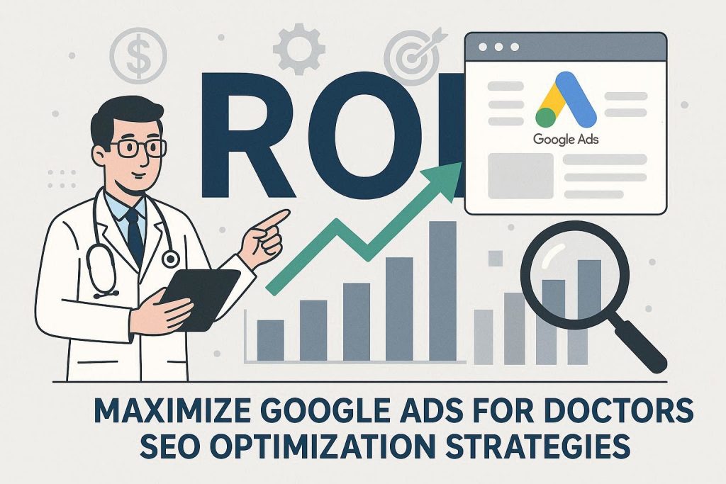 ROI measurement in maximize Google Ads for doctors SEO optimization strategies