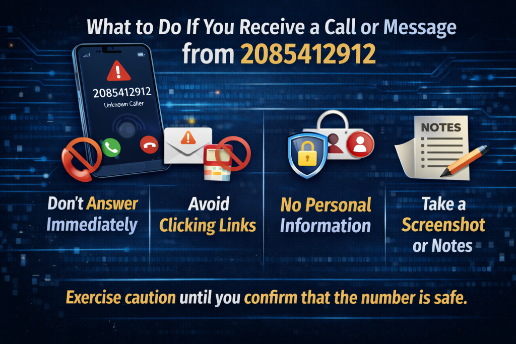 What to Do If You Receive a Call or Message from 2085412912