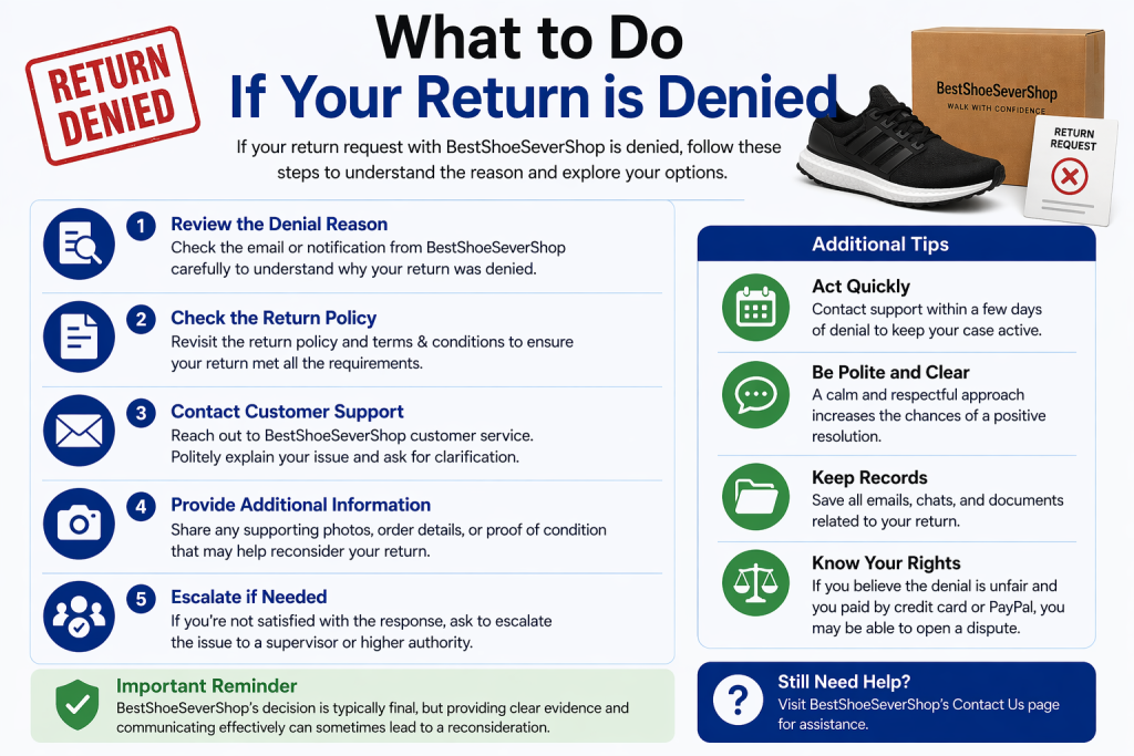 What to Do If Your Return is Denied